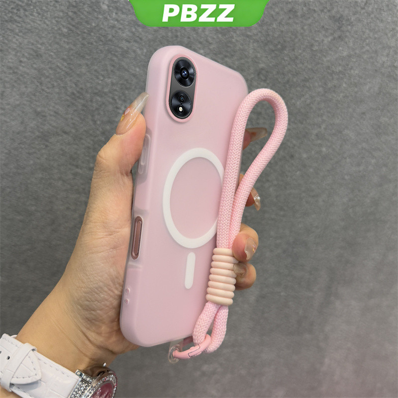 Ốp Lưng Cho OPPO Reno 8t 4g a78 a98 a17 a17k A58 5G a18 a38 a60 A58 A78 4G Vỏ Điện Thoại Vỏ Thiết Kế Mới Thẩm Mỹ Vỏ Thạch Màu Kép Có Dây Buộc Từ Tính Không Dây GDBSWX01