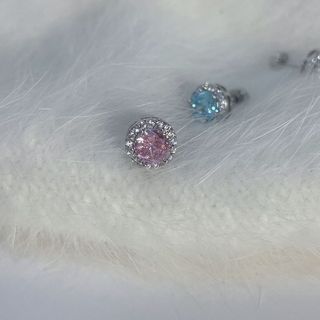 Bông Tai Zircon Trong Suốt Sang Trọng, Phù Hợp Mặc Hàng Ngày Cao Cấp