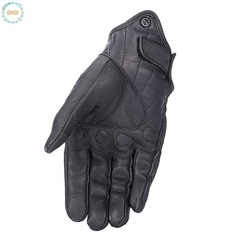 Mới Retro Da Thật Găng Tay Xe Máy Moto Găng Tay Chống Thấm Nước Motocross Găng Tay Tốt