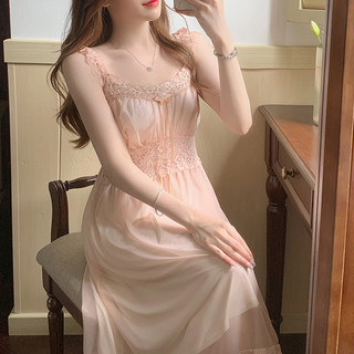 Bộ Đồ Ngủ Nữ Công Chúa Cổ Tích Với Ren Và Nơ, Thích Hợp Mặc Nhà Hoặc Bên Ngoài