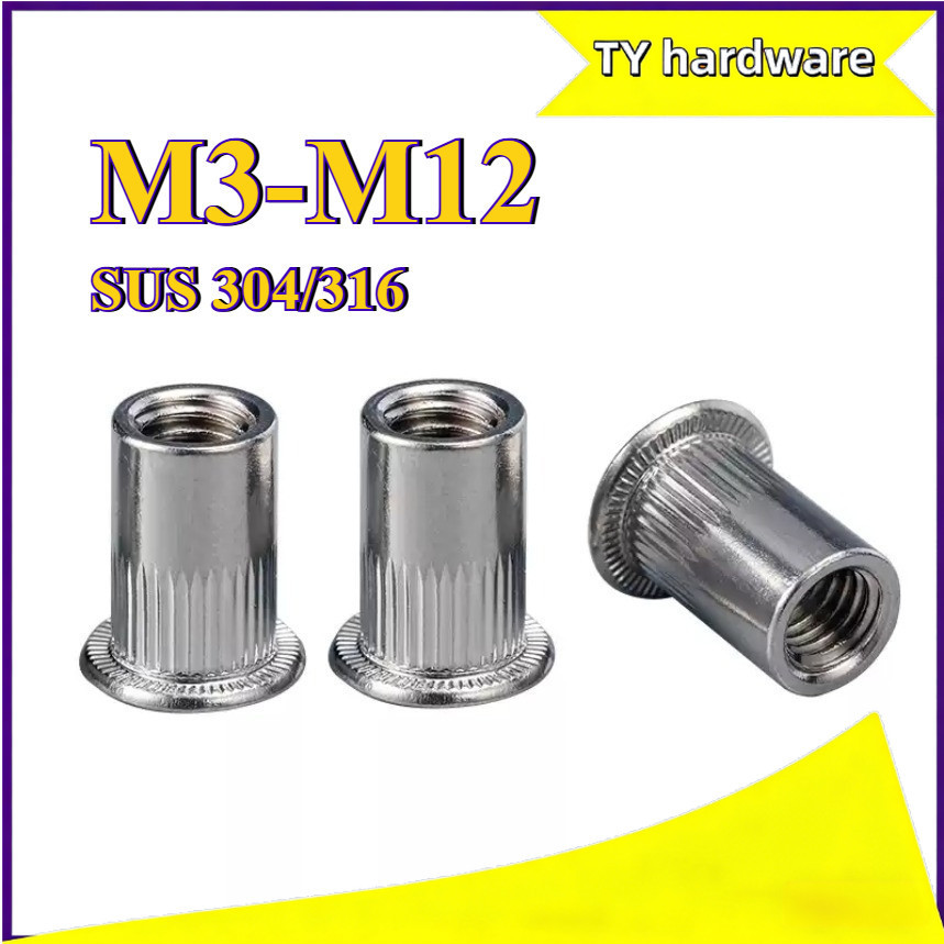 [DTY-G1] đai ốc rút, ecu rivet rút, tán rút các loại inox 304/316 /Tán ...