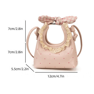 GC2 2026 Phong Cách Hàn Quốc Mini Ladylike PU Túi Đeo Vai Thời Trang Đa Năng Đi Lại Túi Xách CG2