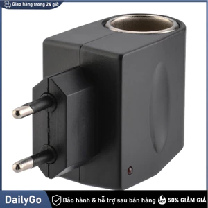 Thiết bị chuyển nguồn 220V AC sang 12V DC ổ cắm ô tô chuẩn EU Sử dụng thiết bị ô tô tại nhà،Ổ cắm điện ô tô