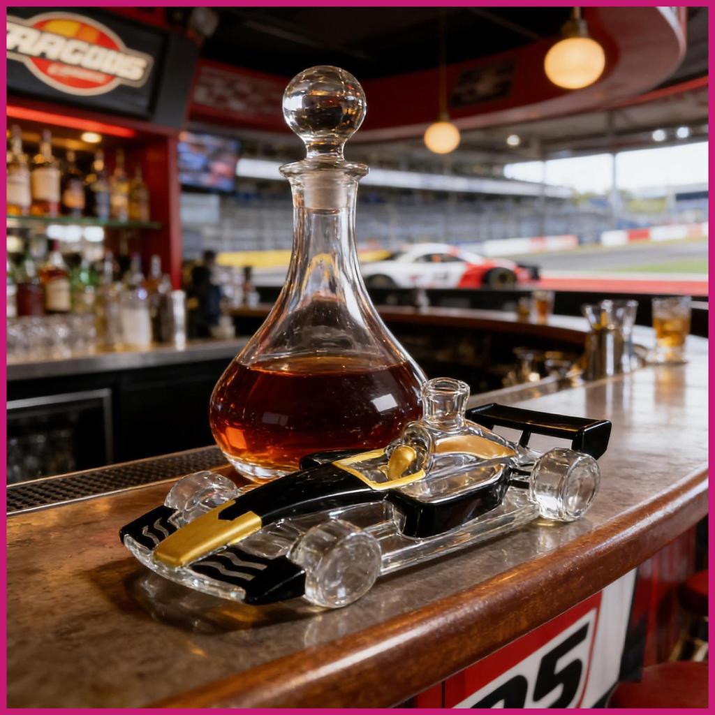 Bình Đựng Rượu Đua Xe Trong Suốt Hộp Đựng Bourbon Hình Ô Tô Chai Rượu Cho Rượu Bourbon shopidaevn