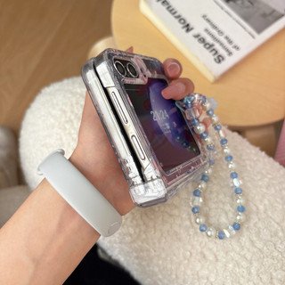 Hoa tươi chim trò chuyện với dây chuyền điện thoại cho samsung z flip 7 6 5 4 3 5G flip7 flip6 flip5