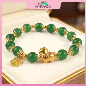Vòng tay hạt ngựa màu đỏ điều chỉnhsize, thiết kế thanh lịch và quyến rũ - quà tặng hoàn hảo