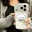 Chú Cún Trắng Đẩy Xe Cho Bé Dùng Cho 16 Ốp Lưng Iphone 17 Air Không Gian 14/13/11 Pro