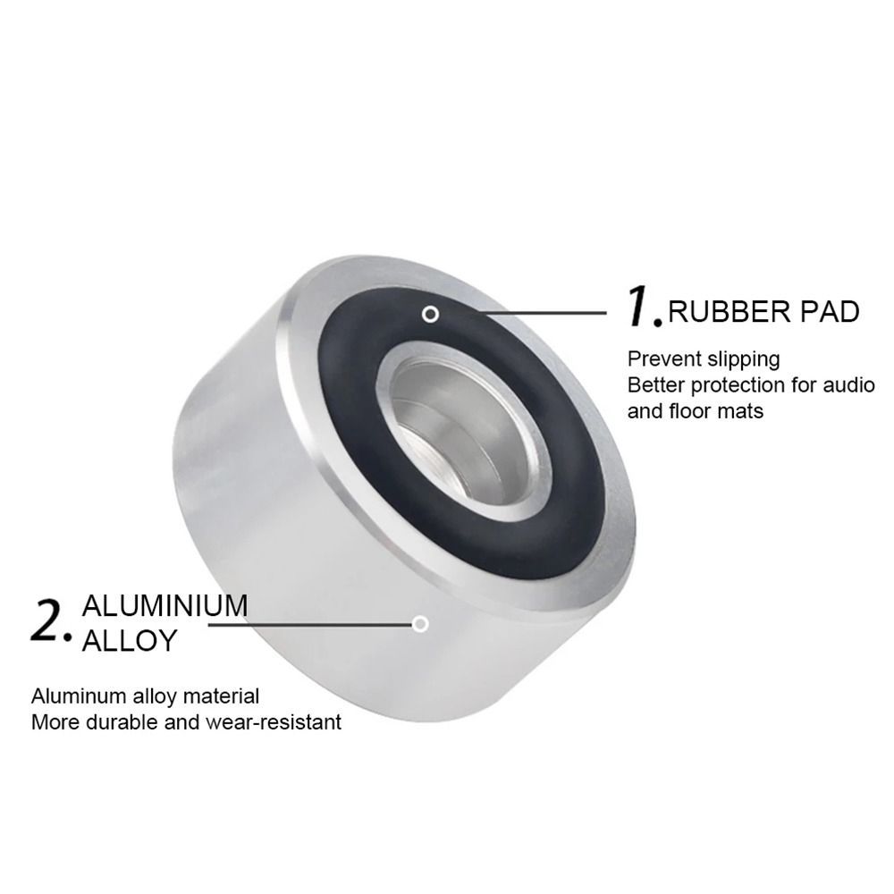 MISUPS 1 / 4 Chân đế loa, Chân đế cách ly bằng hợp kim nhôm, Chân đế khuếch đại HIFI chống sốc bền bỉ cho loa Bộ khuếch đại CD | BigBuy360 - bigbuy360.vn