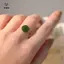 Nhẫn ngón tay thiết kế hoa hồng camelia màu xanh cho nữ - Quà tặng sang trọng và trang sức cưới
