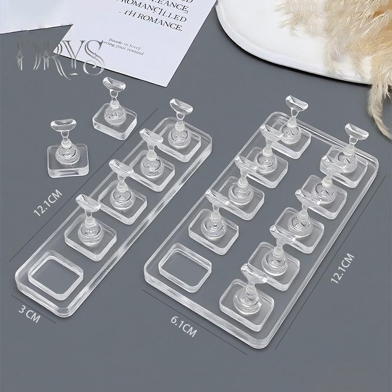 Giá đỡ trưng bày mẫu sơn móng tay lưới 1/5/10, không từ tính, tái sử dụng
