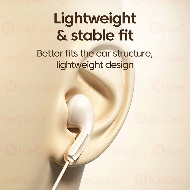 Tai nghe nhét tai âm thanh nổi HiFi có dây jack Type-C/3.5mm, mic tích hợp, điều khiển đường âm, giảm tiếng ồn
