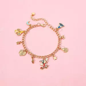 Hoạt Hình Hoạt Hình Anime Chuột Mickey Câu Lạc Bộ Vòng Tay Mũ Ma Thuật Mickey Hợp Kim Dầu Nhỏ Giọt Mặt Dây Chuyền Vòng Tay