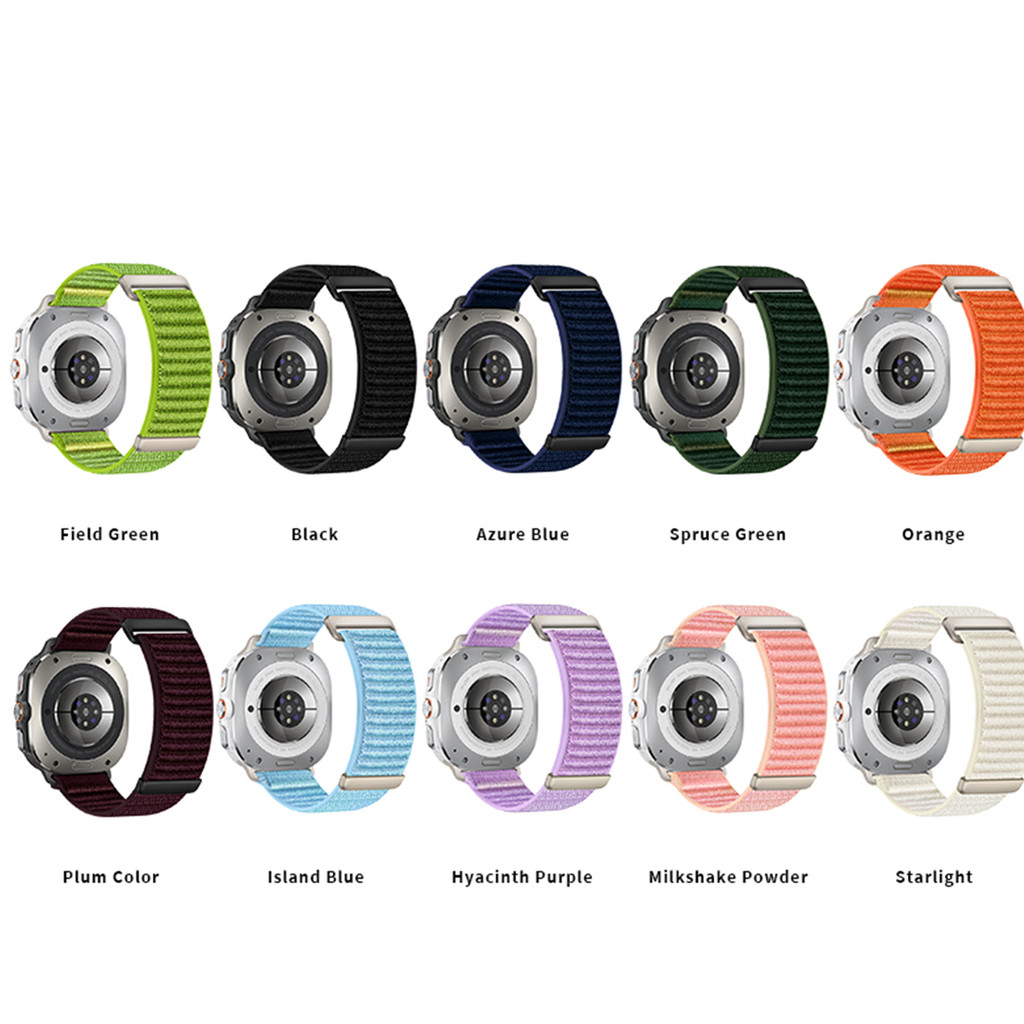 Dây đeo vòng Nylon cho vòng tay họa tiết hai phần Samsung Galaxy Watch Ultra 2025