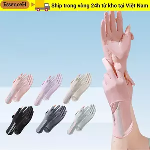 Găng tay chống nắng Essenceh Ice Silk cho nữ và bé gái, chống trơn trượt và bảo vệ khỏi tia UV