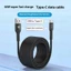 Dây dữ liệu dệt Nylon siêu dài 5M tại nhà / văn phòng 66W Cáp sạc điện thoại USB sang Type C Cáp sạc siêu nhanh 6A