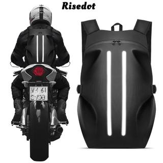 Ba lô xe máy RISEDOT, Ba lô mũ bảo hiểm bền chống nước, Phụ kiện xe máy công suất lớn phản quang đi lại