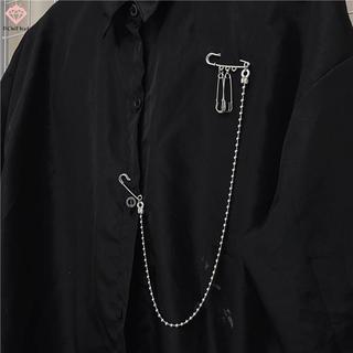 [PCW-T] Kim Loại sel Pin Dây Xích Thổ Cẩm Dành Cho Nữ Phù Hợp Với Áo Sơ Mi Ve Áo Pin Quần Áo Phụ Kiện Món Quà Trang Sức