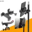 Giá đỡ điện thoại QIUWU Xoay 360 độ Micrô đa năng Giá đỡ hỗ trợ cho điện thoại thông minh 6,5-18cm Giá đỡ chương trình phát nhạc trực tiếp.