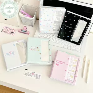 PUSKY Phim Hoạt Hình Gian Hàng Ảnh Album Cho 40 Chiếc 2x6 Inch Dải Ảnh Đánh Dấu Trang 20 Chiếc 4x6 4R Giá Đỡ Ảnh Thẻ Nhỏ Lưu Trữ Sách VN