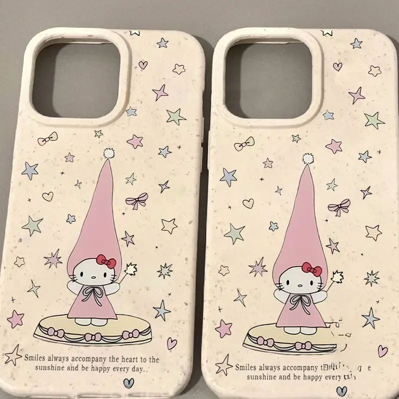 Ốp Hello Kitty Ngôi Sao Màu Sắc Cho iPhone 11-17 Pro Max
