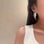 Bông tai dài thanh lịch hoa Zircon nhẹ sang trọng
