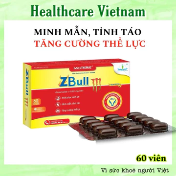 Viên Tăng Lực Nhân Sâm Tỏi Đen Zbull New Brand M Tâm Dược Giúp Minh Mẫn Tỉnh Táo Khôi Phục Sinh Lực Hộp 60 Viên