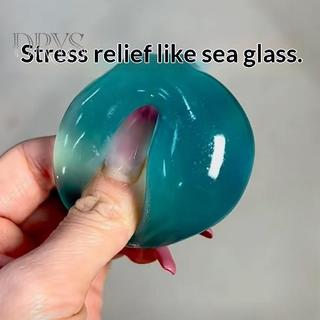 (TFT) 1 Cái Chống Căng Thẳng Cảm Giác Fidgets Squishy Đồ Chơi Mềm Mô Phỏng Trong Suốt Màu Xanh Maltose Chậm Đàn Hồi Đồ Chơi MỚI