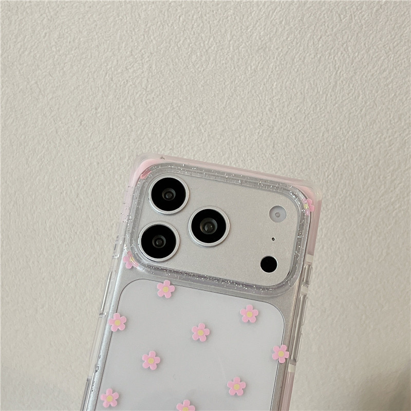 Ốp điện thoại TPU mờ hình hoa nhỏ cho iPhone 17 Pro max