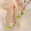 VNMZG34-39 Kích Thước Lớn Nơ Ren Màu Sắc Phù Hợp Với Dây Đeo Khóa Dẹt Miệng Nông Giày Gót Dày Mary Jane COS Giày