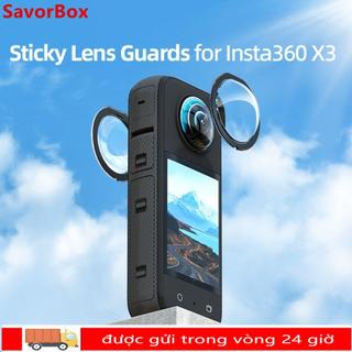 Phụ kiện bảo vệ ống kính SAVORBOX Bảo vệ ống kính Kính kép toàn cảnh cho Insta360 X3