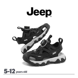 JEEP Giày Đi Biển Thể Thao Bé Trai Bé Gái Lưới Bánh Mì Ngón Chân Đế Mềm Chống Trơn Trượt Nhanh Khô Dép
