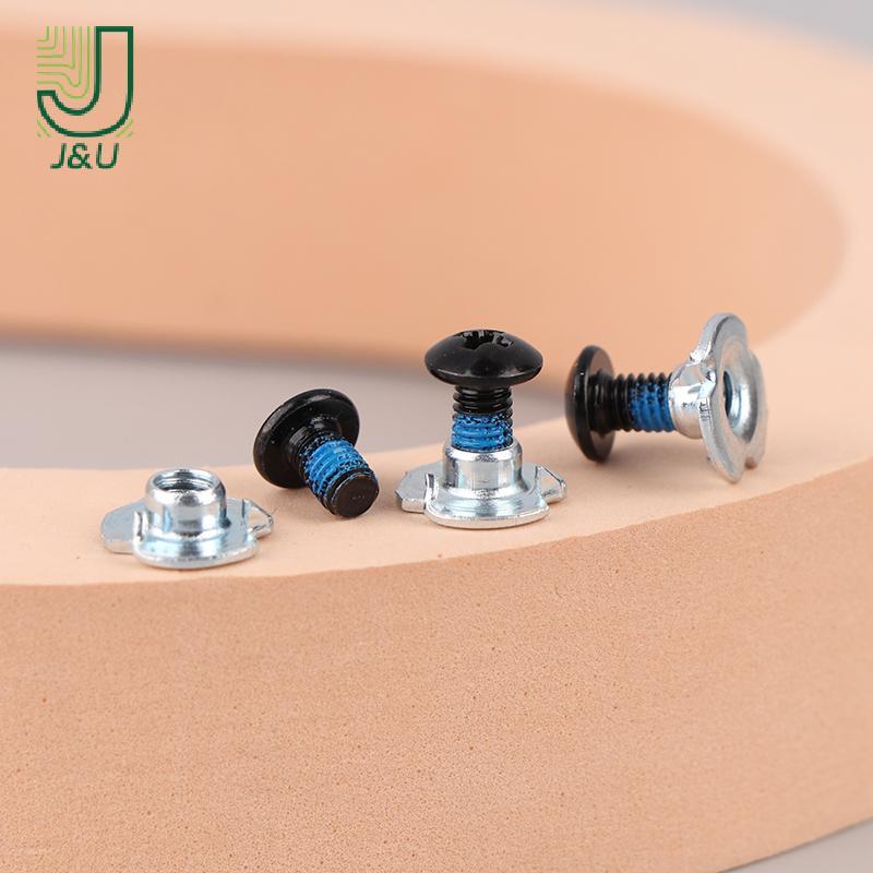 [J & U-T] 10 Cặp Giày Trượt Ván Vít Nội Tuyến Con Lăn Trượt Thay Thế Sửa Chữa Gắn Vít Đai Ốc Bu Lông Phần Con Lăn Giày Trượt Phụ Kiện