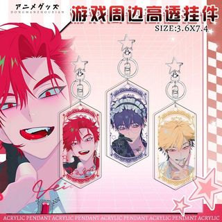 Link Clik Anime Keychain Women Charles Lucas Key Chain Bags Keyring Car Pendsnt Kids Friends Gift for Fan
