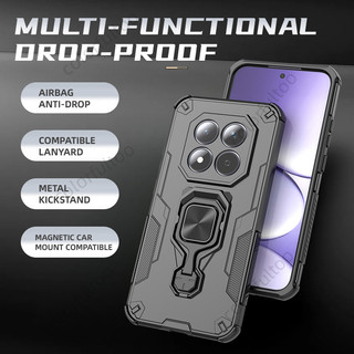 Ốp Lưng Cứng Chống Sốc Sang Trọng Cho Redmi Note 15 Pro Plus 15Pro + 2026 Ốp Điện Thoại Cho Note15 Note15Pro 5G 4G PC Ốp Lưng Bảo Vệ Chịu Lực Rugger Vòng Giá Đỡ Ốp Lưng Vỏ