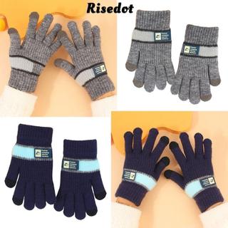 Găng tay mùa đông trẻ em RISEDOT 7-11 tuổi, Găng tay trẻ em chống gió lạnh, Găng tay cảm ứng màu kẹo ấm áp dễ thương cho bé trai bé gái