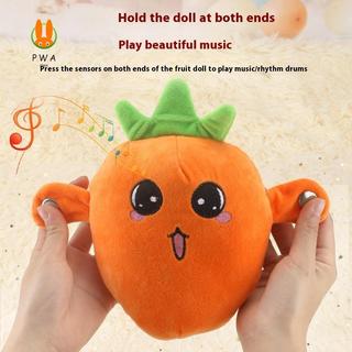 Búp bê Piano cảm biến Banana Fruit Tempo - Đồ chơi nhồi bông âm nhạc để tương tác giữa cha mẹ và con gái