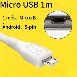 Hỗ trợ bán sỉ Dây sạc 1 mét Micro USB dùng cho các dòng Android (đời cũ) và các thiết bị khác có cổng sạc micro