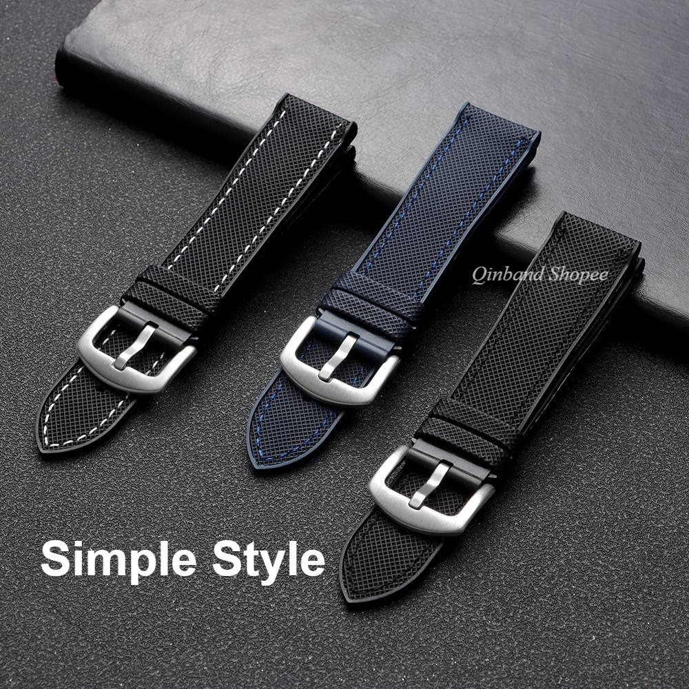 18 / 20 / 21 / 22mm Dây Đồng Hồ Silicon Cao Su TPU Cho SEIKO 5 Diver Lặn Thể Thao Vải Nylon Dây Đeo Đồng Hồ Vòng Tay Cho Nam Nữ