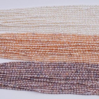 Dây Ngọc Trai Nước Giọt Gạo 4-5mm, Màu Tự Nhiên Dành Cho Trang Sức