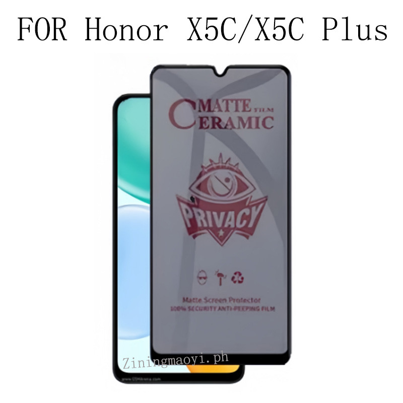 Ốp điện thoại chống sốc di động 4in1 Honro X5C Plus chống rơi cho Honro X5C X7D X9D X7C X6C X6B Phim riêng tư Bảo vệ màn hình và Phim ống kính và Phim mặt sau + Vỏ điện thoại