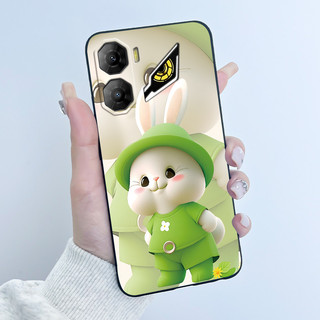 Dành Cho ZTE Nubia NEO 3 5G Ốp điện thoại Z2464N Trái Tim Dễ Thương Thỏ Đen Mềm TPU Silicon Chống Sốc Ốp điện thoại Cho ZTE Nubia NEO3 5G Vỏ