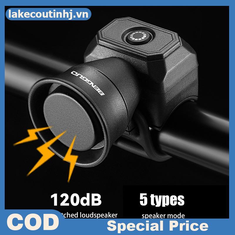 Lu Xe Đạp Điện USB Sạc Sừng Xe Đạp Leo Núi Cảnh Báo Vòng An Toàn Chống Nước Đi Xe Đạp Phụ Kiện Linhj
