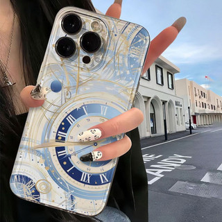 Ốp điện thoại đồng hồ sáng tạo cho iPhone 17Air / 16 / 15PLUS / 14 / 13pro Max / 12 / 11 / X / XS / 7 / 8, cá tính sáng tạo. Vỏ trong suốt, chống thấm nước, chống sốc, vỏ bảo vệ