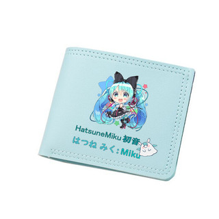 Miku Hàng Hóa Tương Lai Hai Chiều Ví Đựng Tiền Xu Trẻ Em Học Sinh Ví Chuyên Dụng Đựng Thẻ Ví Bé Gái