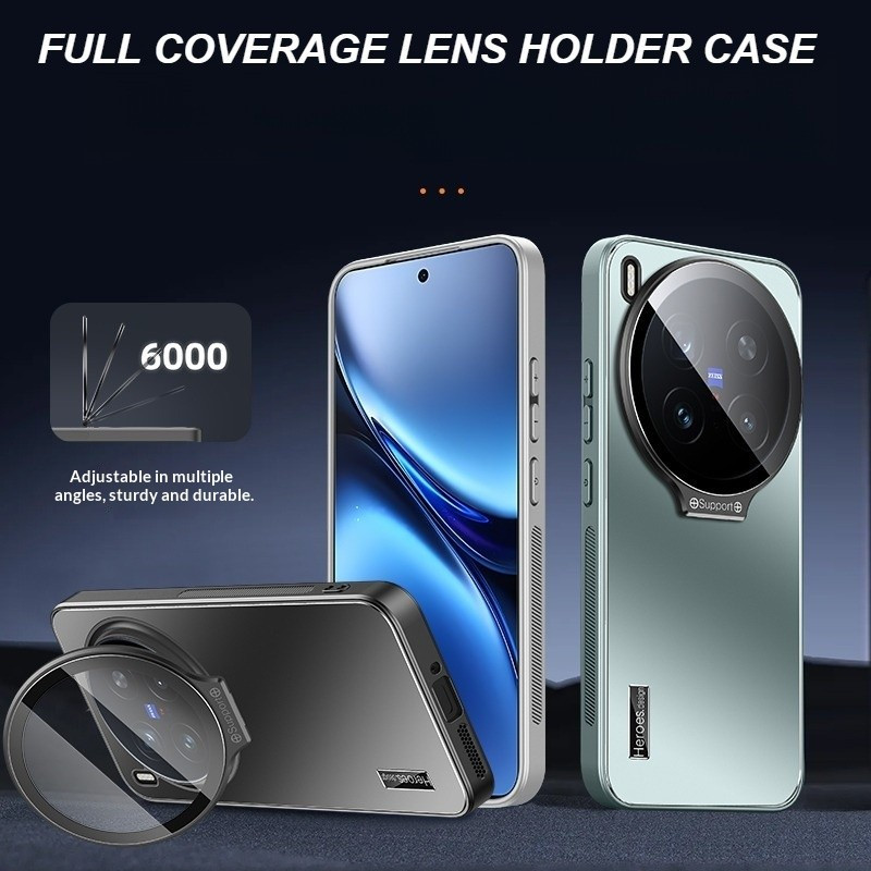 Camera che phủ toàn bộ vỏ điện thoại cho Vivo X300 X200 X100 X90 Pro / Ultra X200S X100S X90S Vỏ bảo vệ khung kim loại ẩn Vỏ bảo vệ cao cấp nhẹ mờ chống rơi
