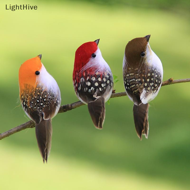 [LightHive] 3 / 6 Cái 3D Thủ Công Giả Chim Lông Xốp Nhân Tạo Chim Trang Trí Tiệc Sinh Nhật Trang Trí Nhà Vườn Trang Trí Đám Cưới (TH)