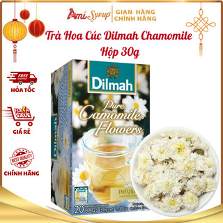 Trà Hoa Cúc Dilmah Chamomile Hộp 30g Hương Vị Dịu Nhẹ, Thư Giãn An Toàn Cho Sức Khỏe