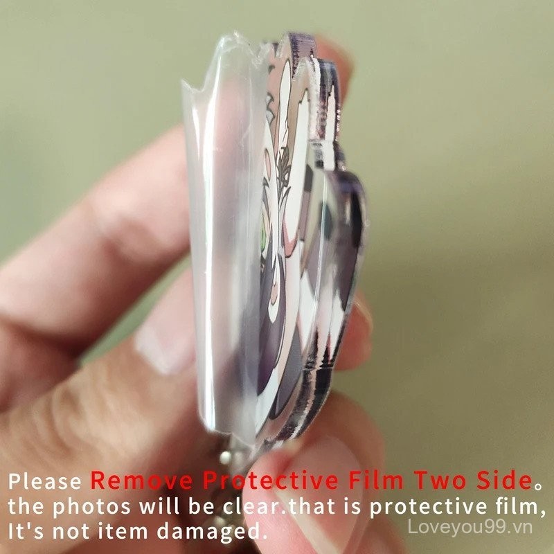 Móc khóa acrylic câu lạc bộ văn học Anime Doki Doki, Sayori Natsuki, Yuri Monika, phiên bản Q dễ thương, mặt