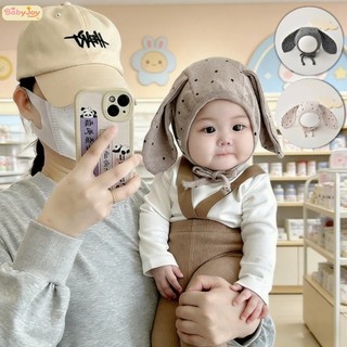 【BabyJoy】Mũ len tai thỏ dễ thương cho bé gái từ 1-3 tuổi,chất liệu mềm ấm, có dây đeo dưới cằm giữ chắc
