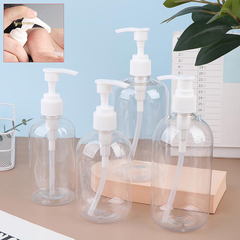 MUQV 200-500ml Di Động Máy Bơm Rỗng Chai Xi Lanh Dầu Gội Lotion Bền Có Thể Đổ Lại Hộp Đựng Cho Xà Phòng Lỏng n